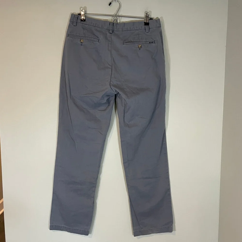 Polo Ralph Lauren Classic Fit Chino Pants Mens 32x30 Slate Blue Gray Cotton